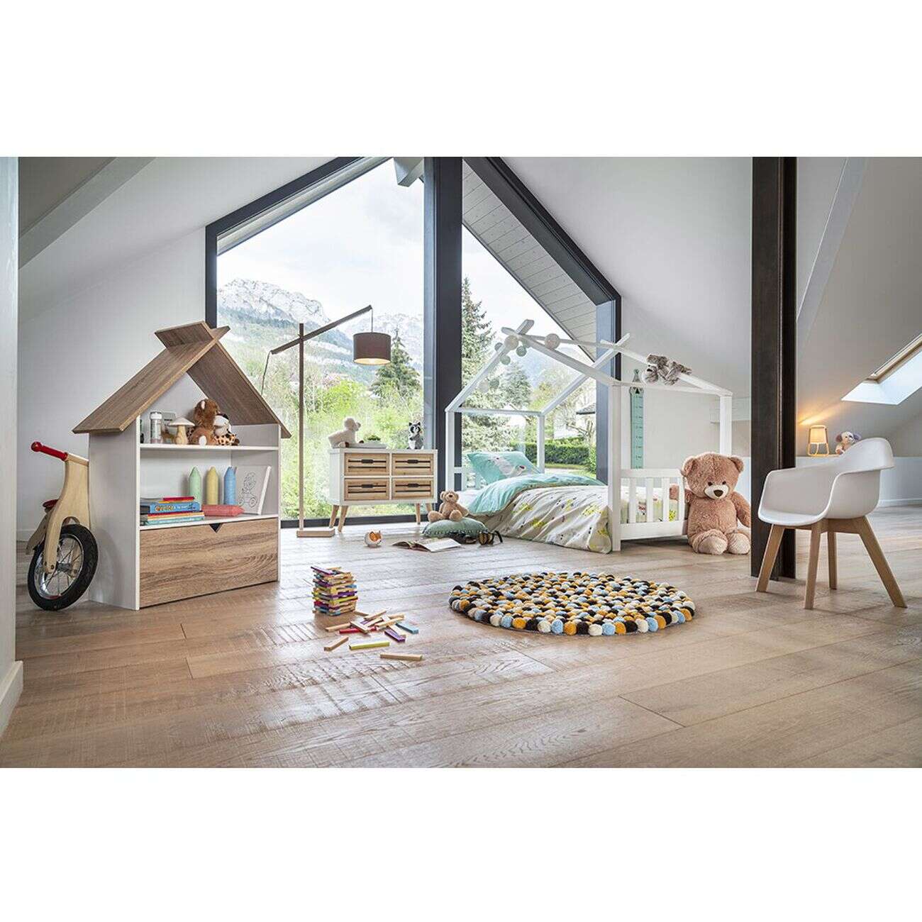 Tapis Pompée multicolore