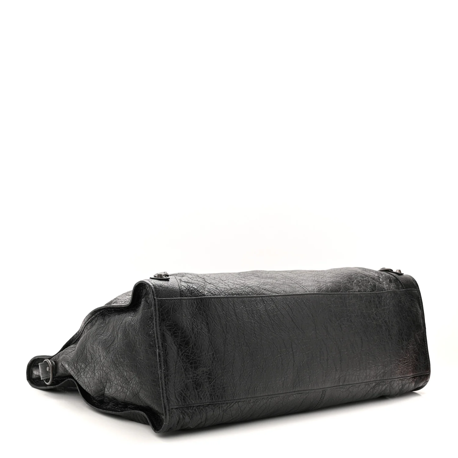 Arena Lambskin Brass Hardware Le City Travel Bag Black