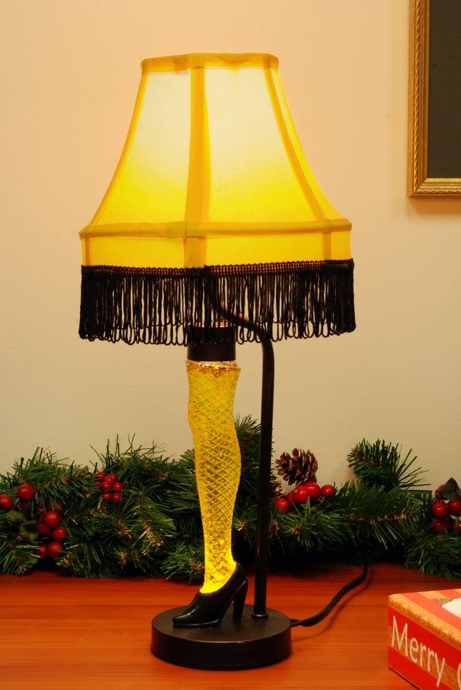 A Christmas Story Action Liquid Glitter Leg Lamp