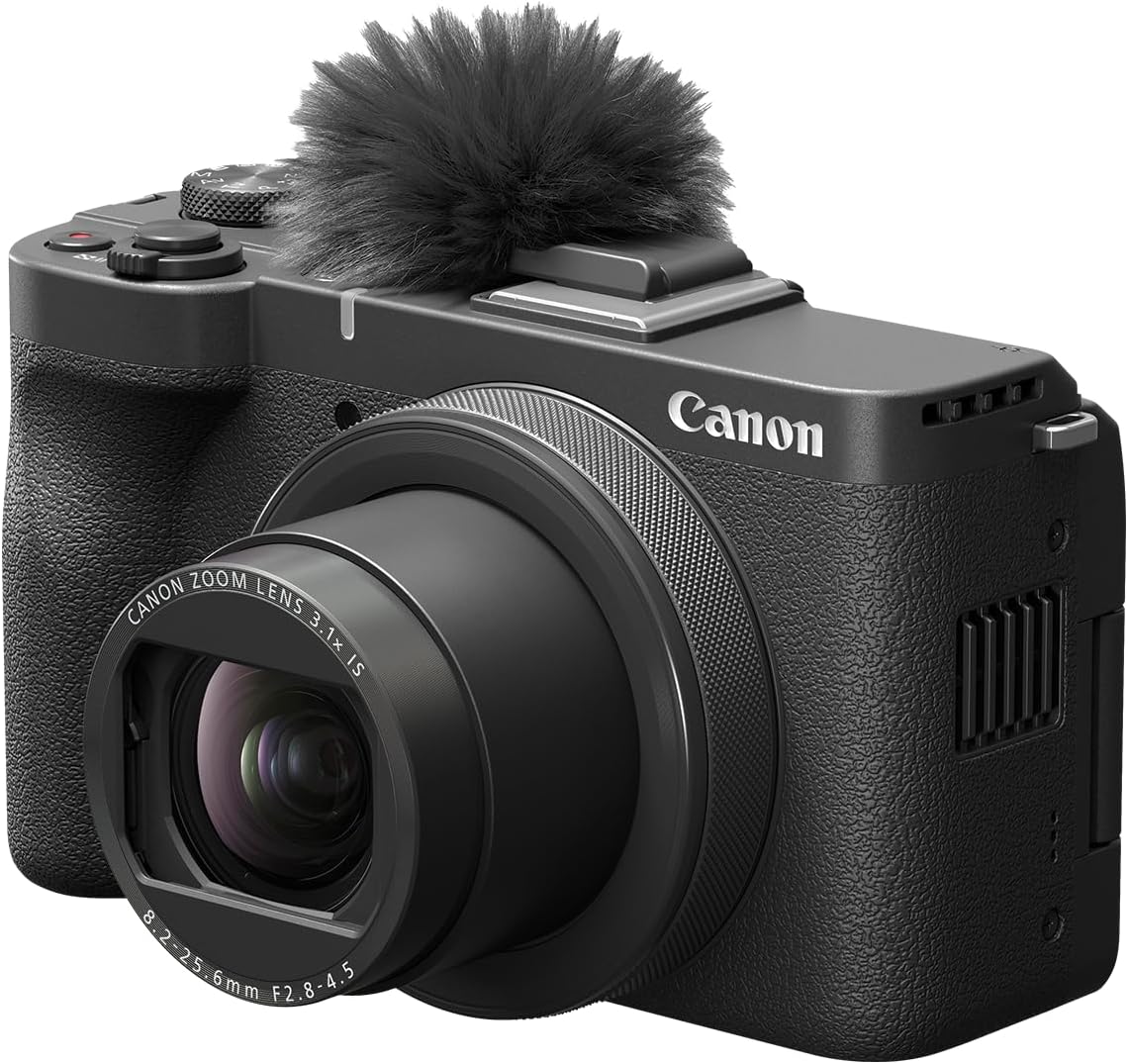 Canon PowerShot V1  Hybrid Camera  Built-in Ultra-Wide-Angle Zoom Lens  4K Video  Vlogging  Live Streaming  Content Creation  Compact Design