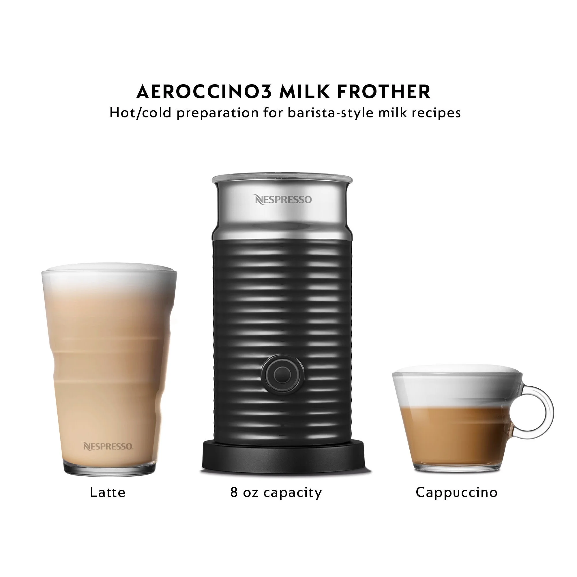 Nespresso New Vertuo Plus Coffee and Espresso Machine by De'Longhi with Aerocinno, Gray, Single - Serve Brewers