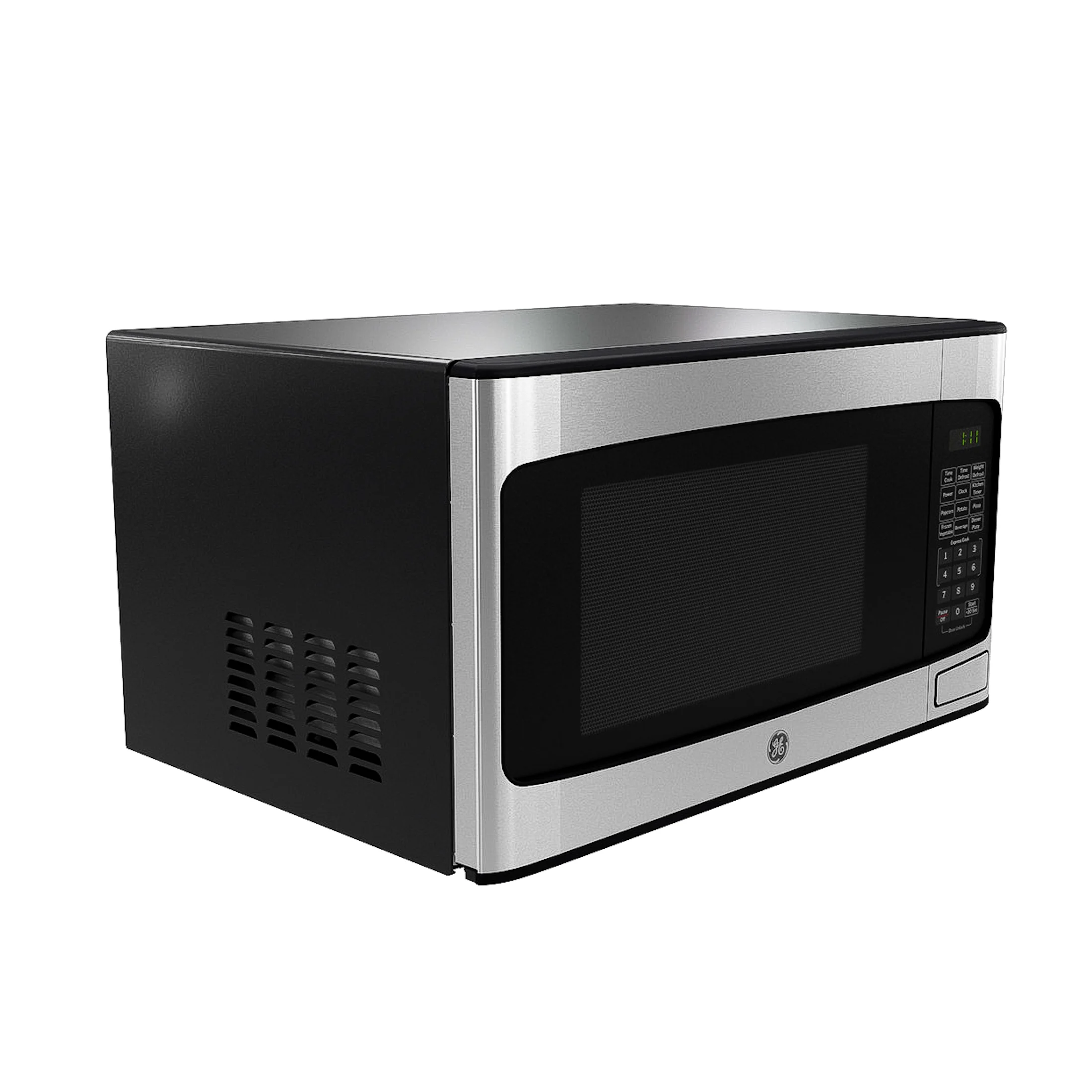GE 1.1 cu ft Countertop Microwave Oven, 950W, Stainless Steel, One - Touch Cooking, Turntable, Auto Defrost, Child Lock, Model GCST11N1WSS