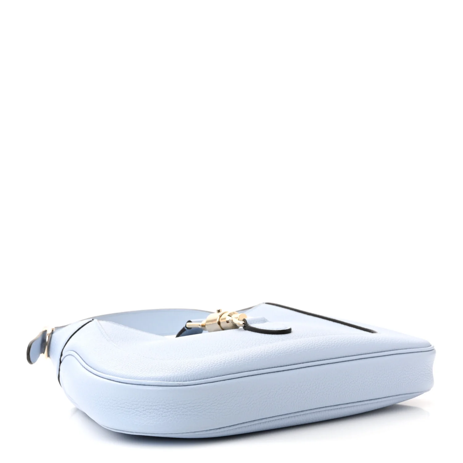 Grained Calfskin Web Medium Jackie 1961 Hobo Light Blue