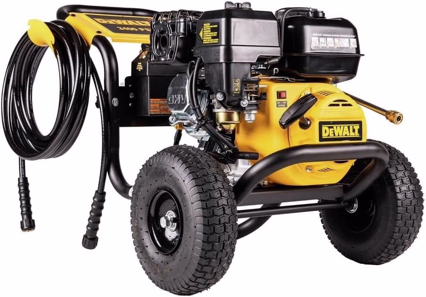 DEWALT 3400 PSI at 2.5 Gas Pressure Washer, High - Pressure Hose