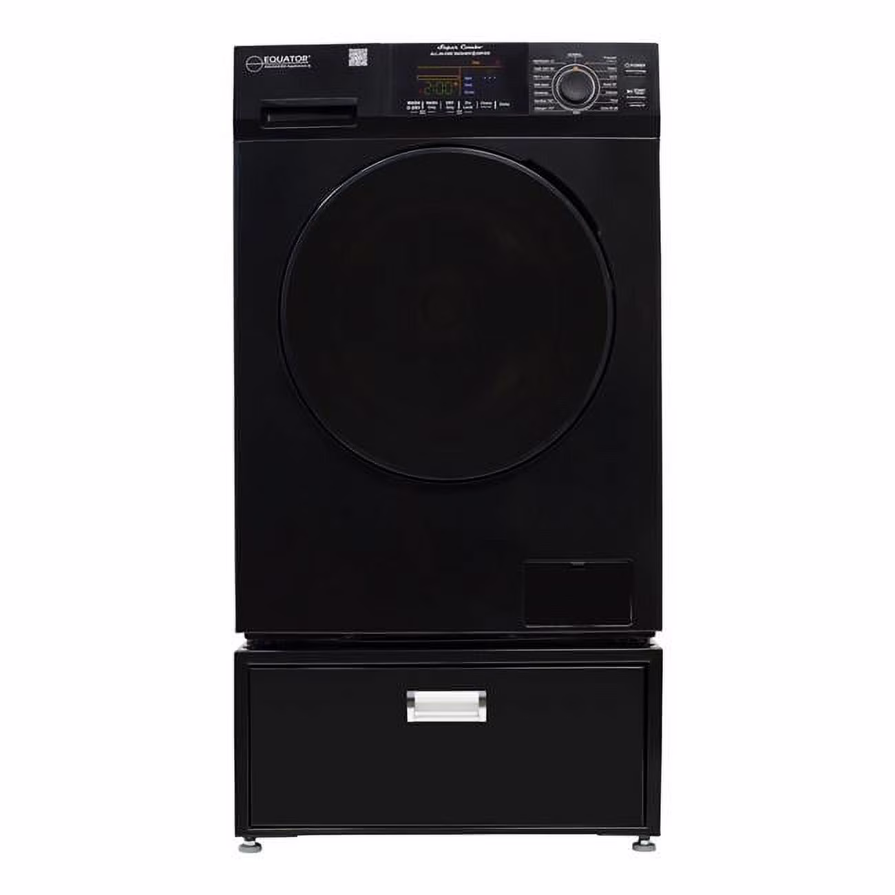 All - in - One Washer Dryer VENTED - DRY FASTER Than Condense 15 lb 110V + Pedestal