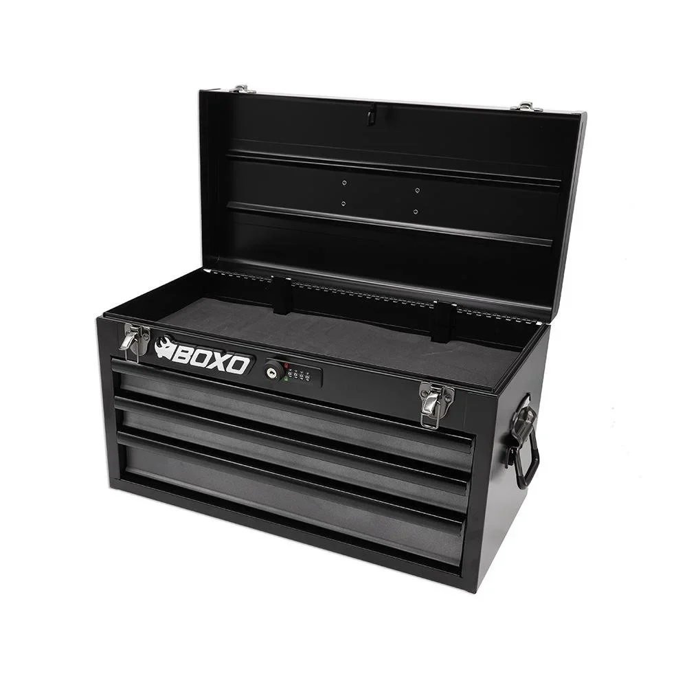 Completed Boxo USA Hand Carry 3-Drawer Heavy Duty Toolbox (White)