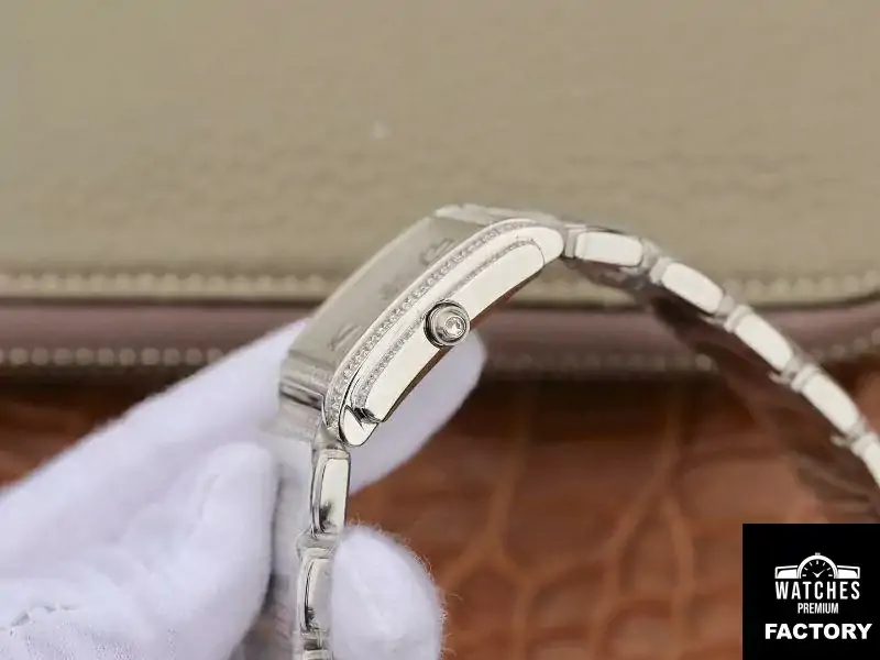 Patek Philippe Ladies Twenty-4 4908 / 101G-001 Silver Diamond Dial