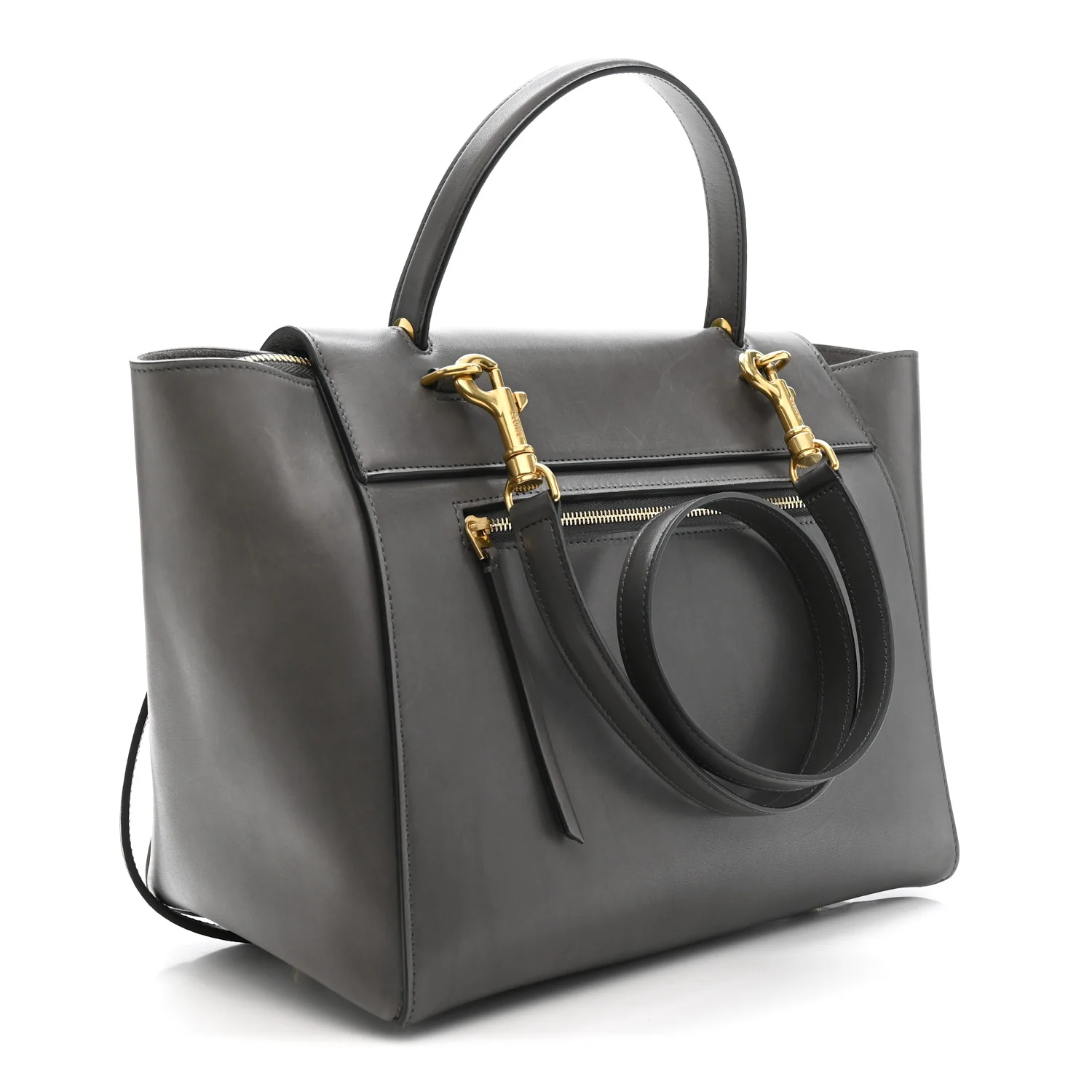 Smooth Calfskin Mini Belt Bag Grey