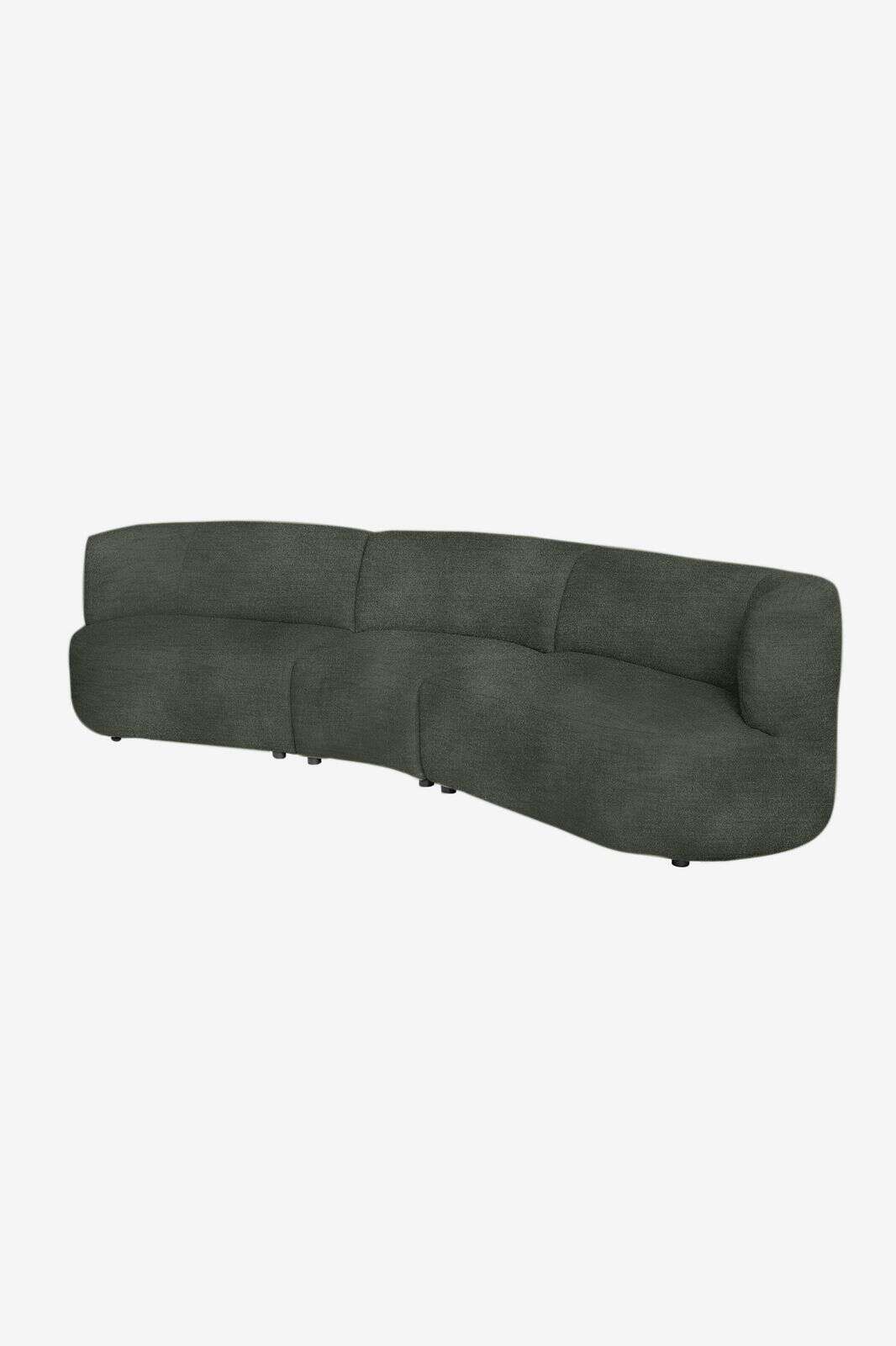 Empress velvet 3.5-zits bank Juke dark green hunter