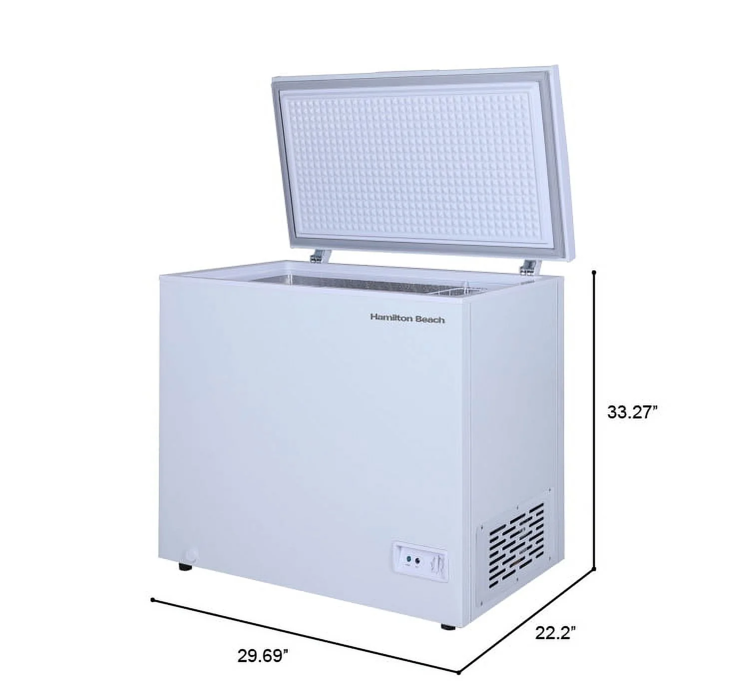 5.0 Cu. Ft. Chest Freezer, White, HBFRF510 - Image 2