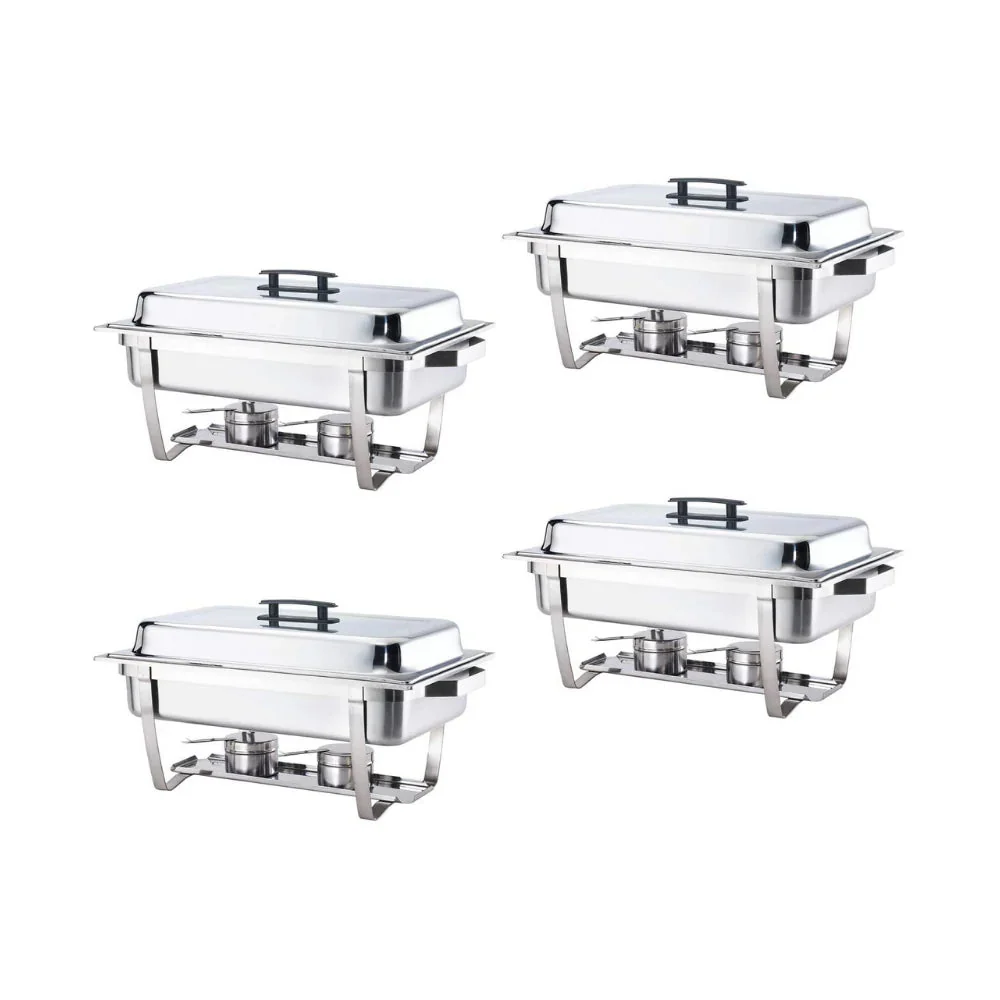 4 Pack 8 quart Stainless Steel Chafing Dish