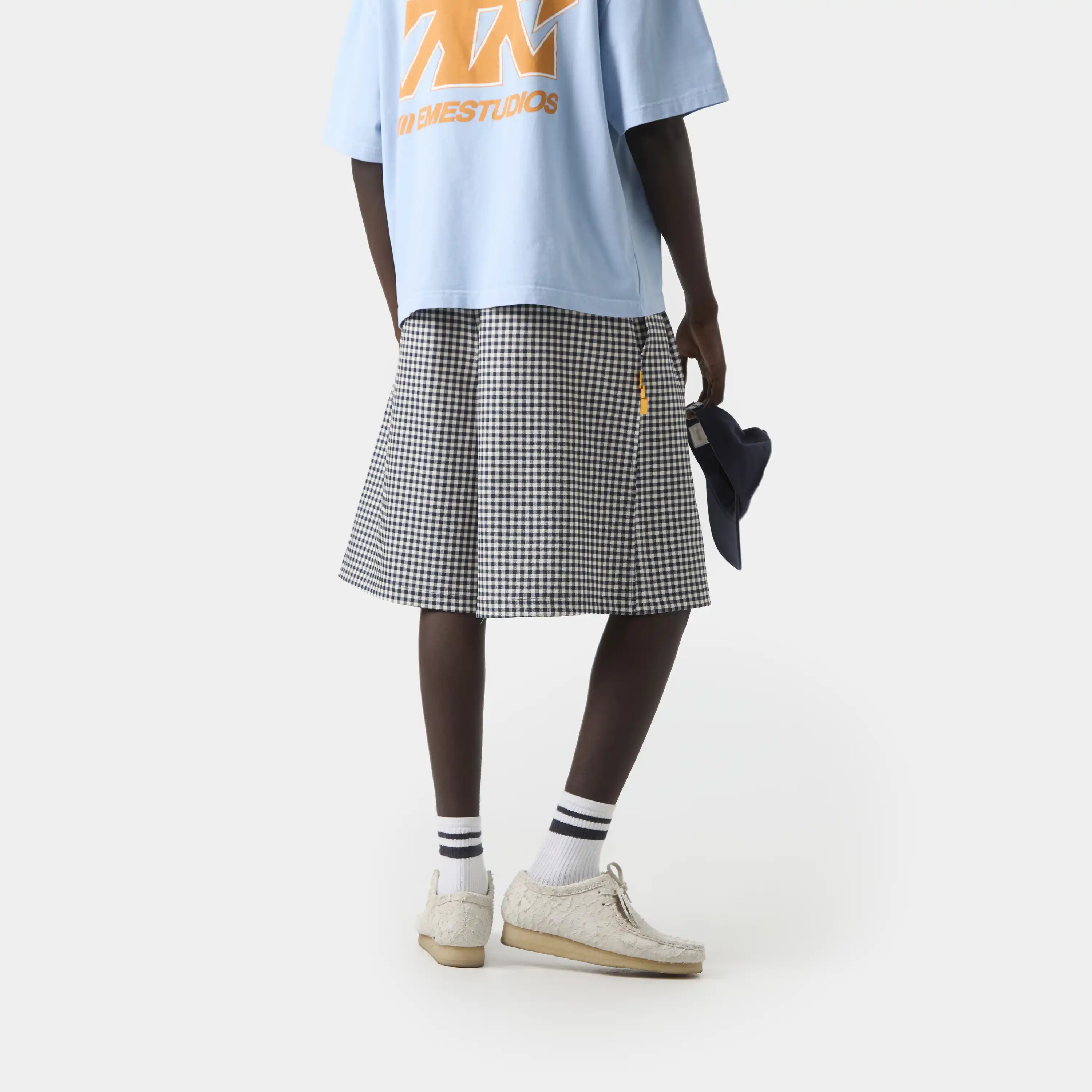 Jayde Navy Vichy Shorts