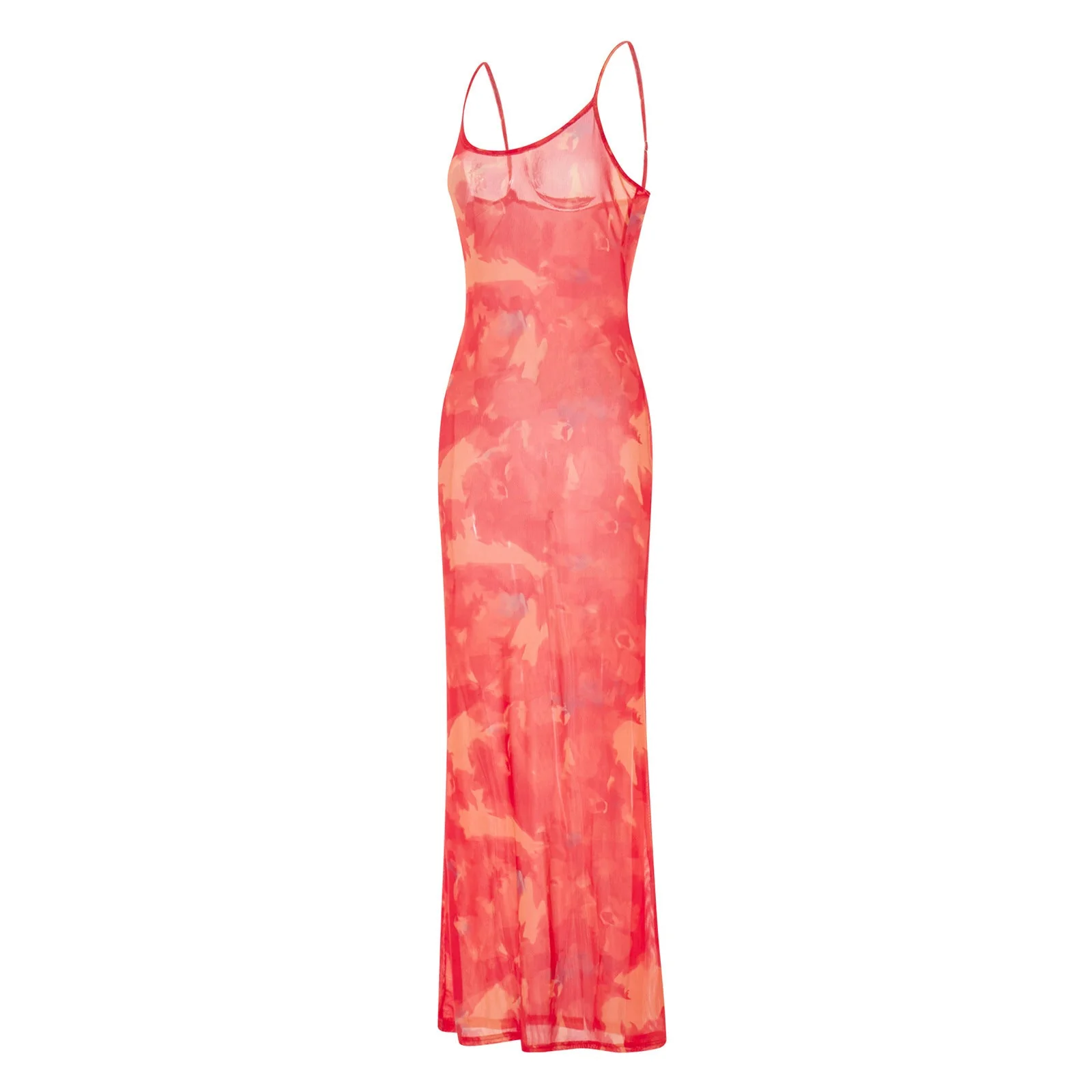 Robe maxi fleurie d'été pour femmes, sans manches, style bohème