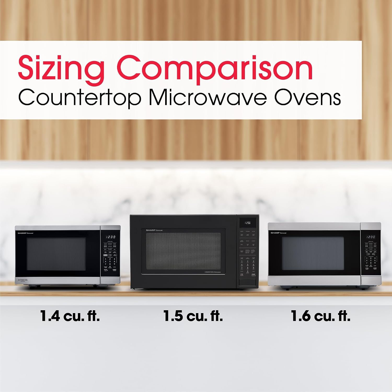 Sharp SMC1662KS 1.6 cu1100W Stainless Steel Countertop Microwave Oven