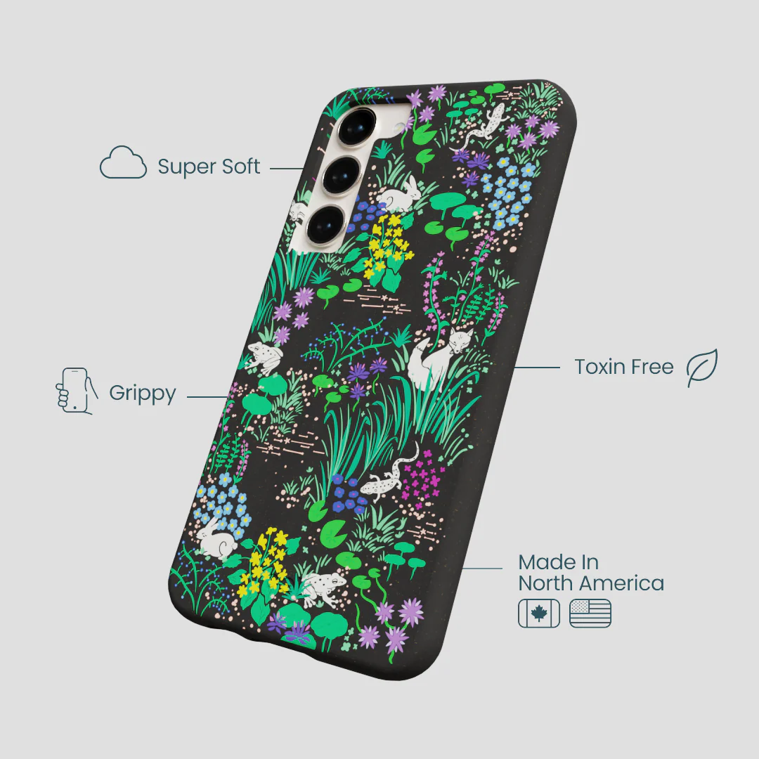 Black Midnight Pond Samsung Galaxy S23+(Plus) Case