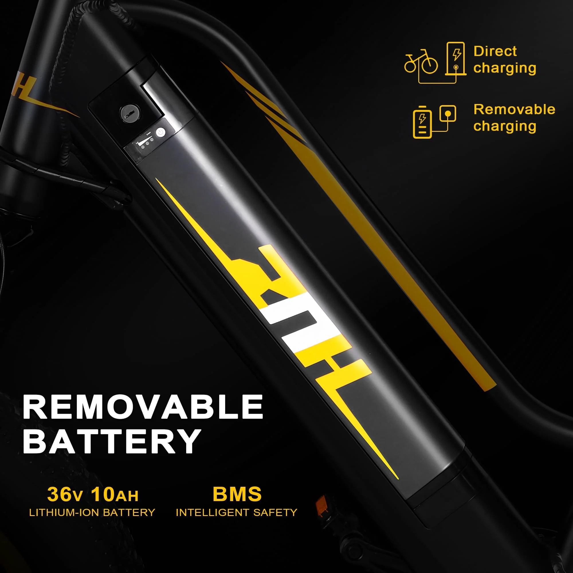 ZNH Fat Tire Electric Bike 20" 350W Ebike for Adult Women Men Teens Step Through Electric Mountain Commute Beach Snow Bicycle 36V 10Ah Removable Battery Shimano 7-Speed
