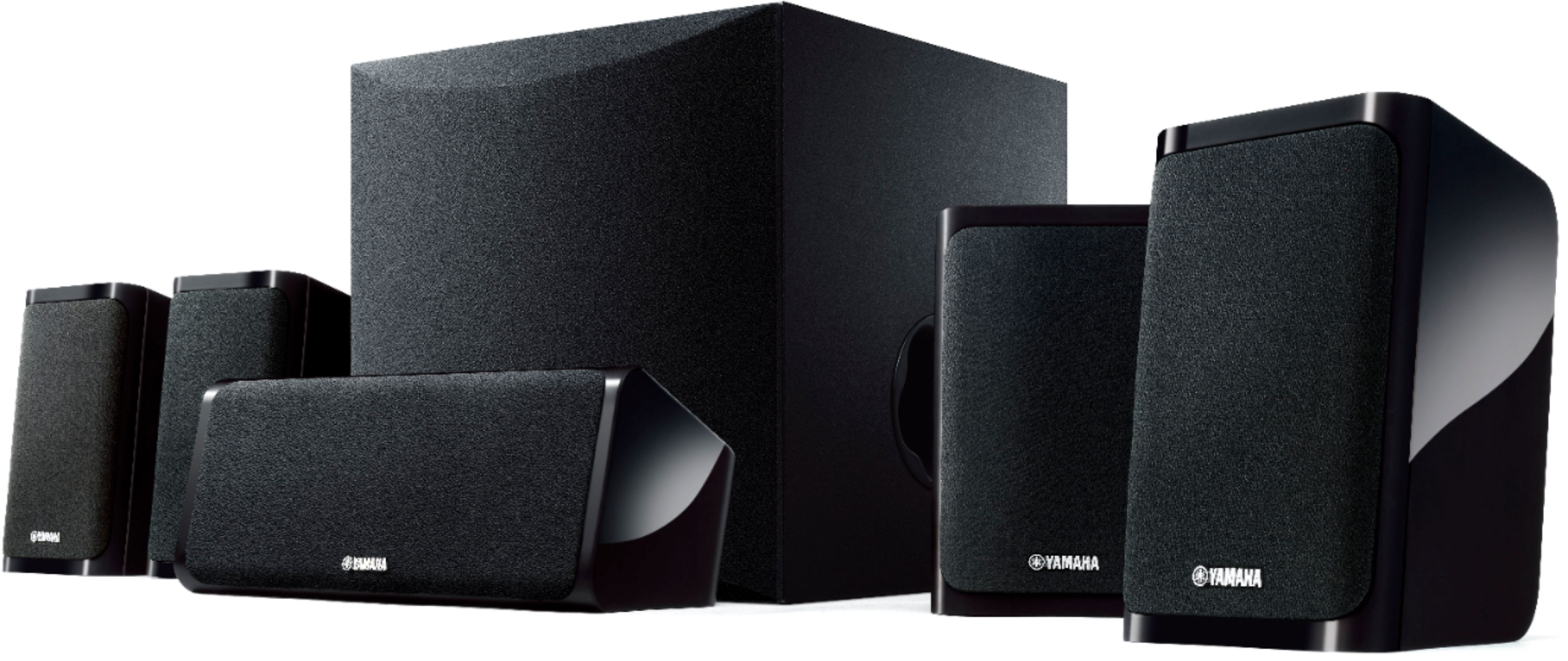 Yamaha 2025 – Système d'enceintes home cinéma 4K 5.1 canaux avec caisson de basses amplifié et streaming Bluetooth – Noir