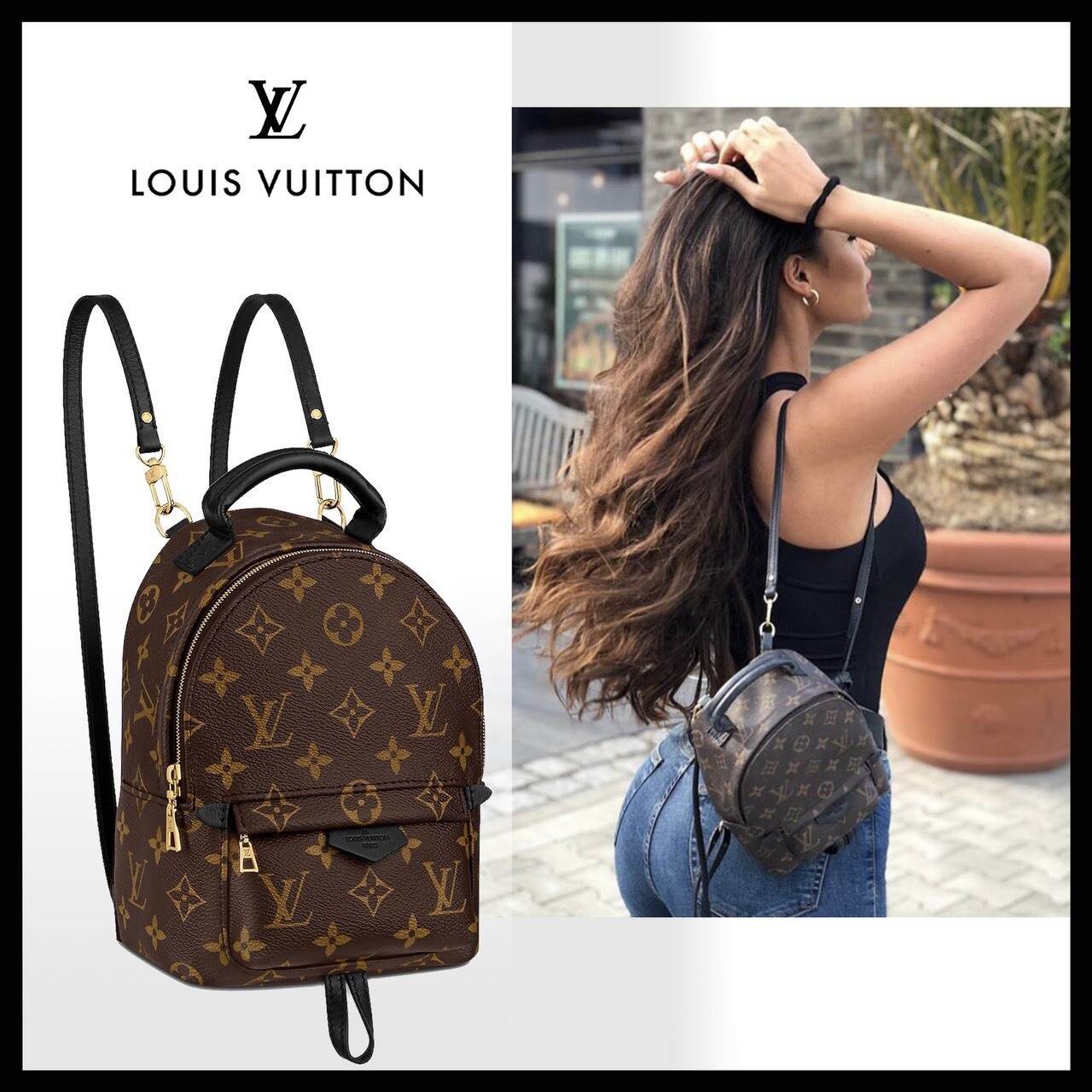 【完売必須！】LOUISVUITTON可愛いリュック♪パームスプリングス  M44873