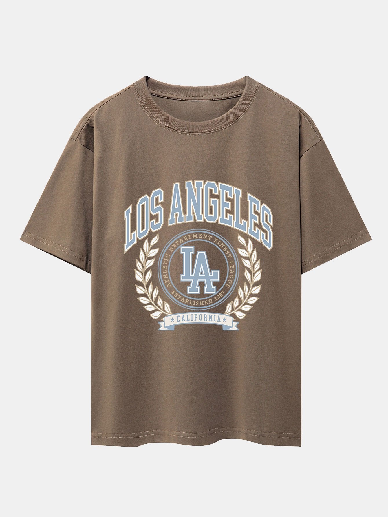 T-shirt oversize épais à imprimé universitaire Los Angeles