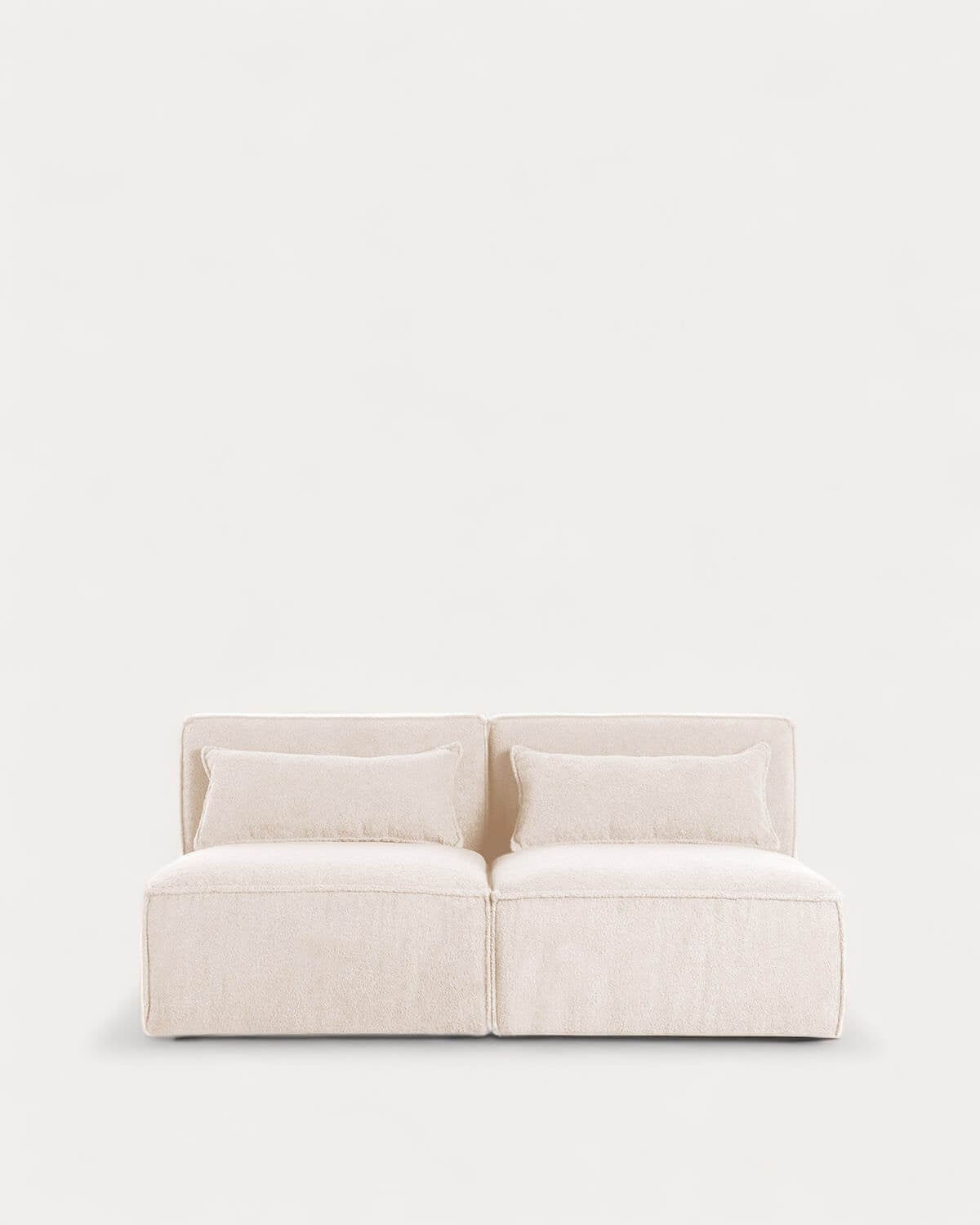 Kilhe Bouclé - Sofá Modular de 2 piezas de Tela Bouclé Kilhe