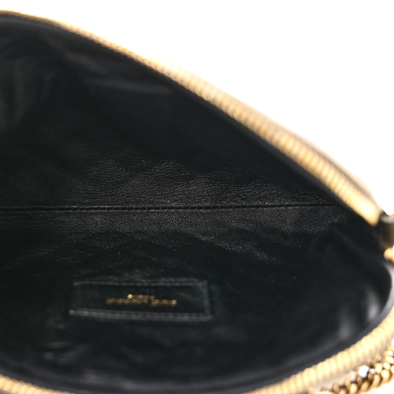 Lambskin Quilted Gaby Zipped Pouch