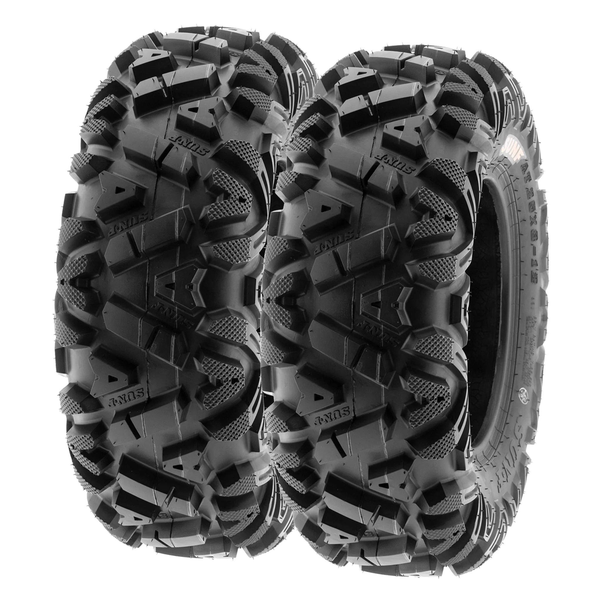 Sunf All-Terrain ATV UTV Tires 24x8 - 12 & 25x11 - 10 6 PR A033 (Complete Full Set of 4)
