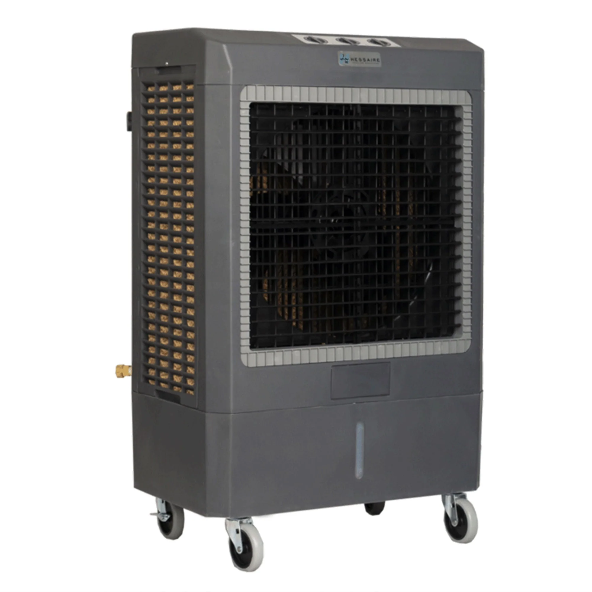 Hessaire Outdoor 1, 600 Square Foot Evaporative Air Cooler Humidifier, Gray