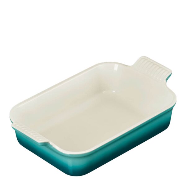 Heritage rektangulært ildfast form 26x19 cm Bleu Riviera