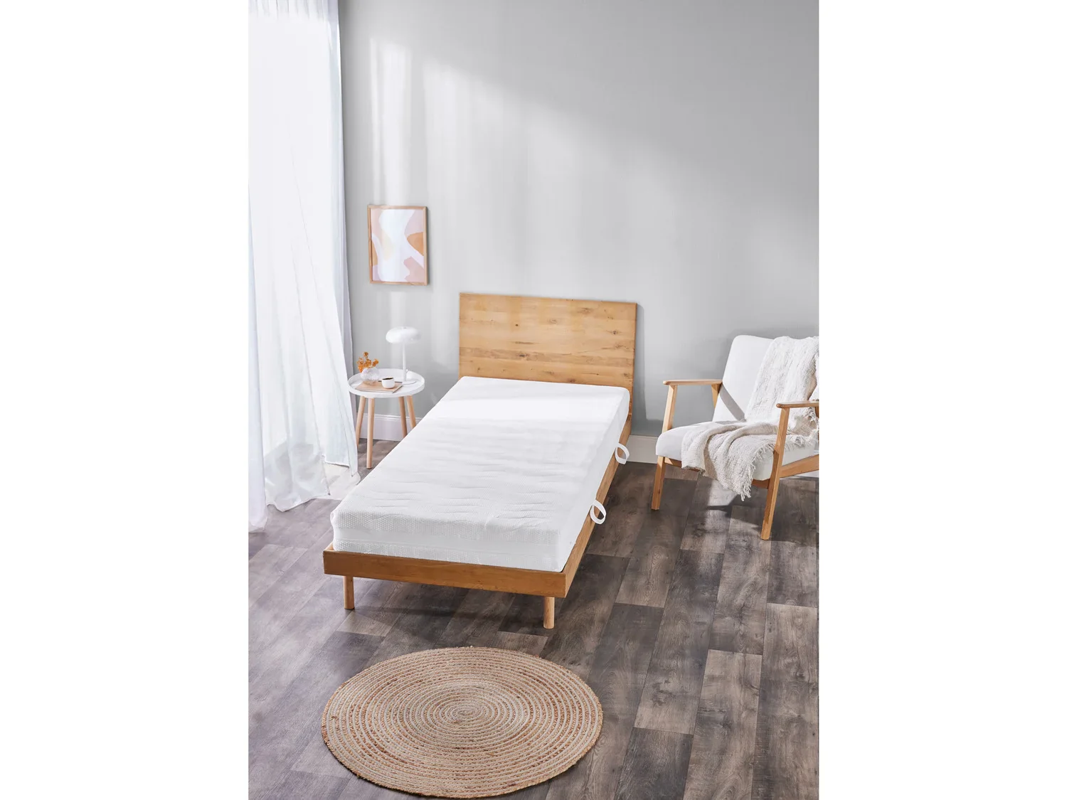 LIVARNO home Matelas en mousse froide, 7 zones, H2, 90 x 190 cm