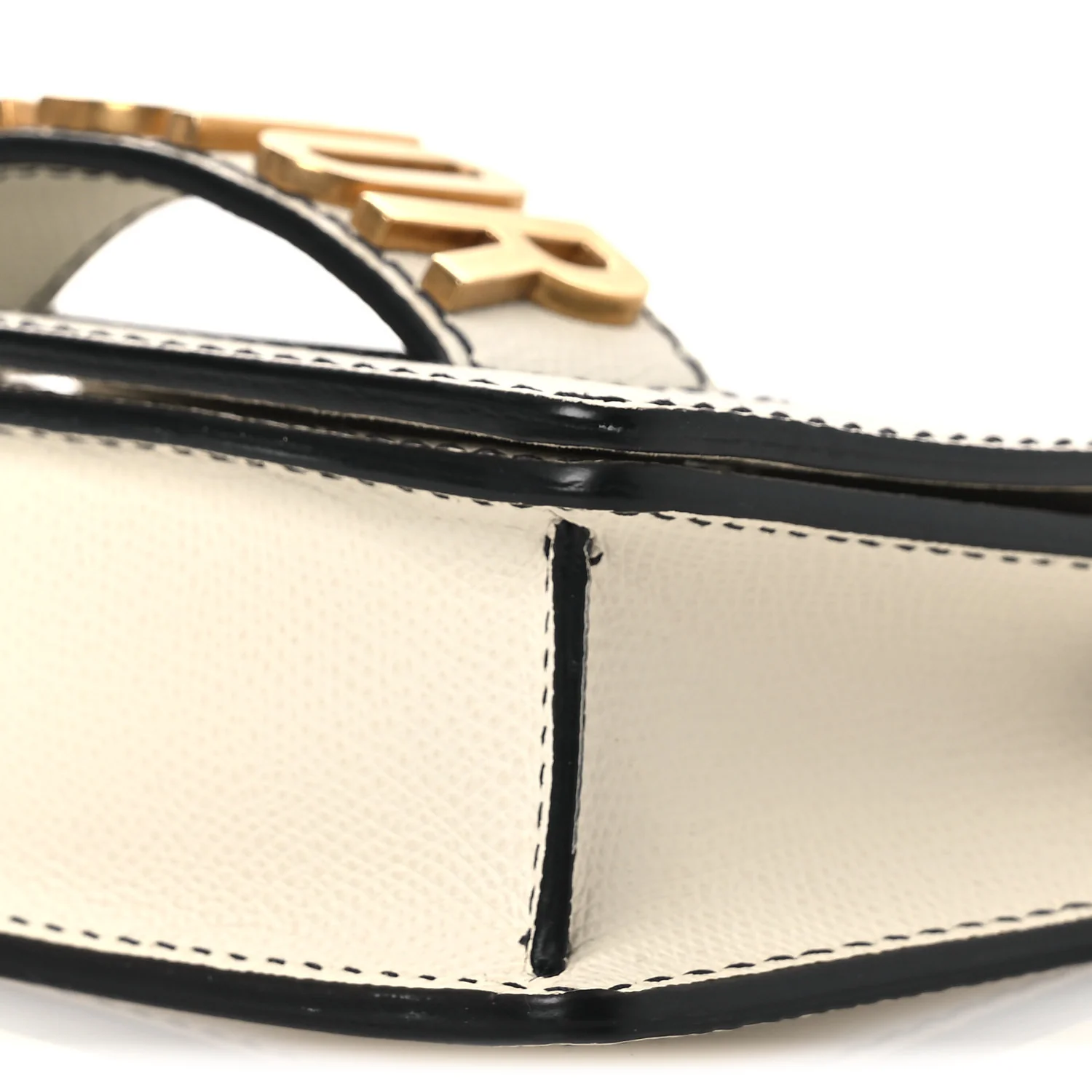 Grained Calfskin Mini J'Adior Chain Flap Bag Latte