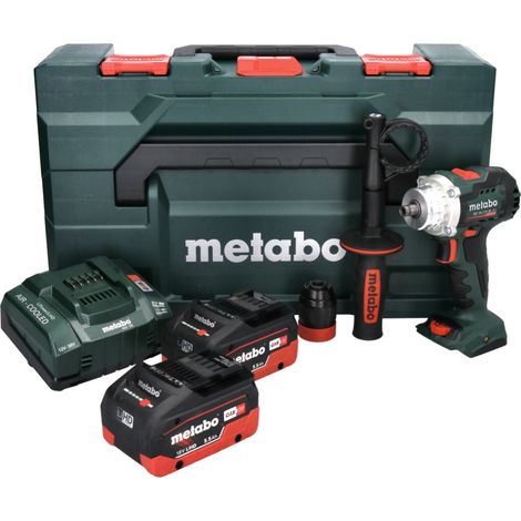 Metabo – Perceuse-visseuse sans fil 18V 2x5.5Ah – 602359660 – Moteur Brushless – Couple 130Nm – Ø perçage acier 13mm – Coffret avec chargeur — vue 2
