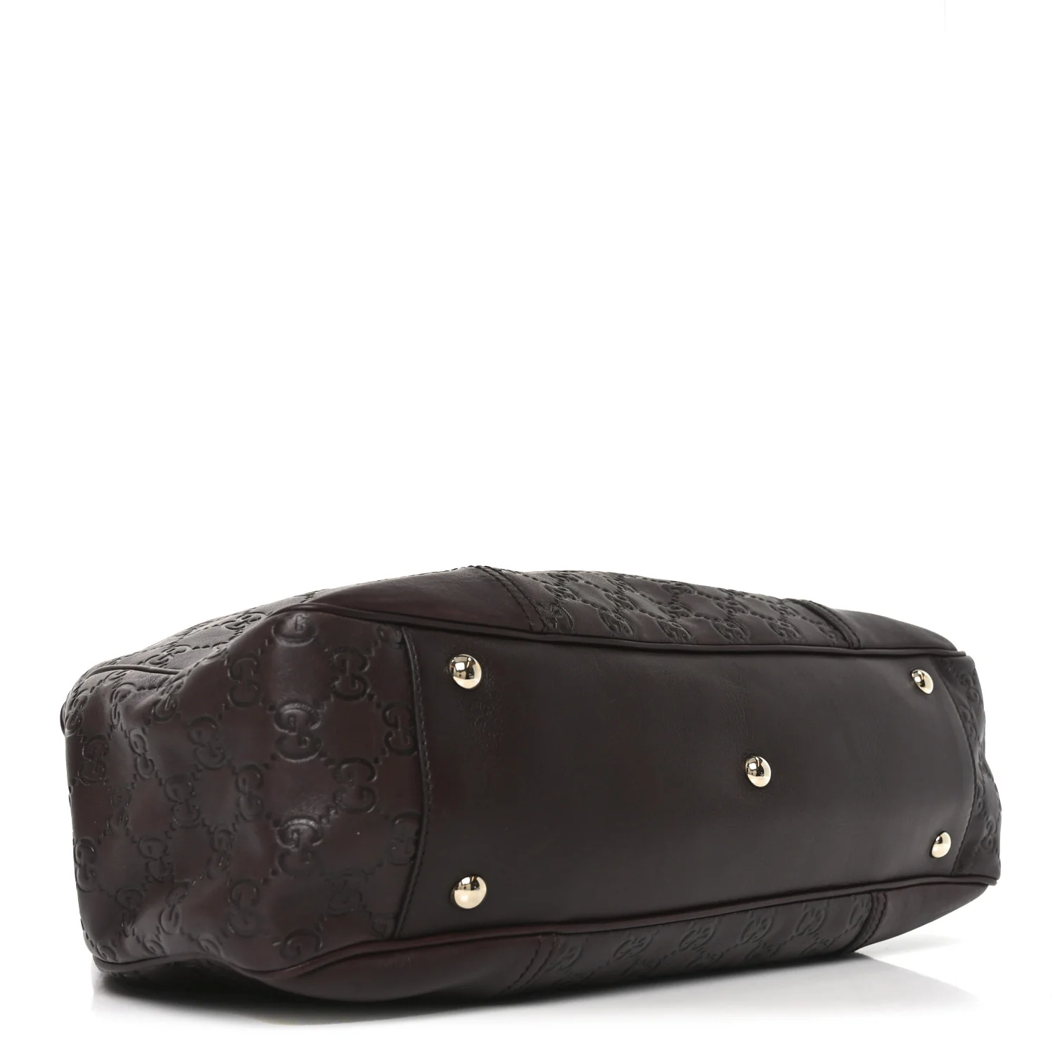 Guccissima Medium Princy Tote Dark Brown