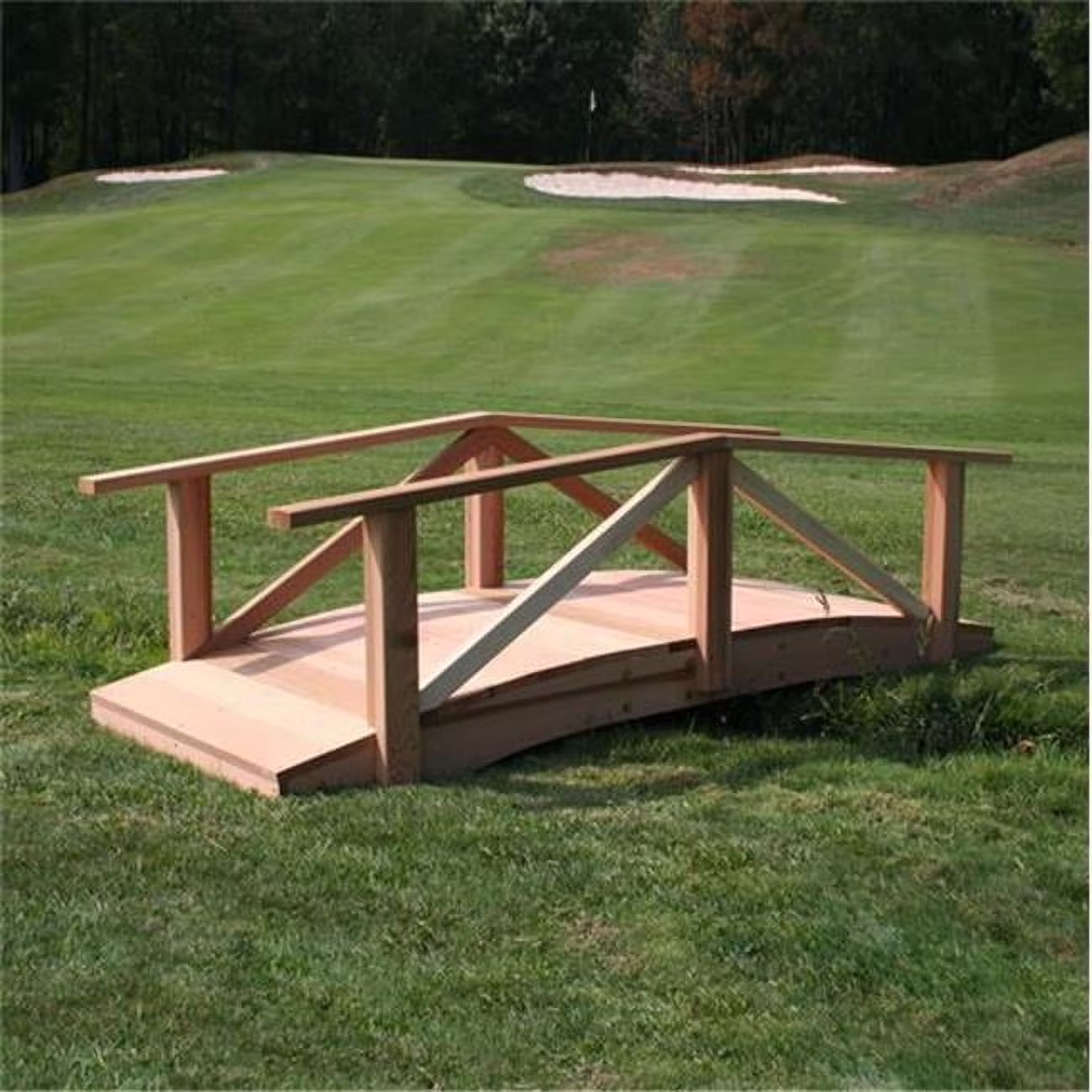 6 ft. Cedar Pearl River Garden Bridge