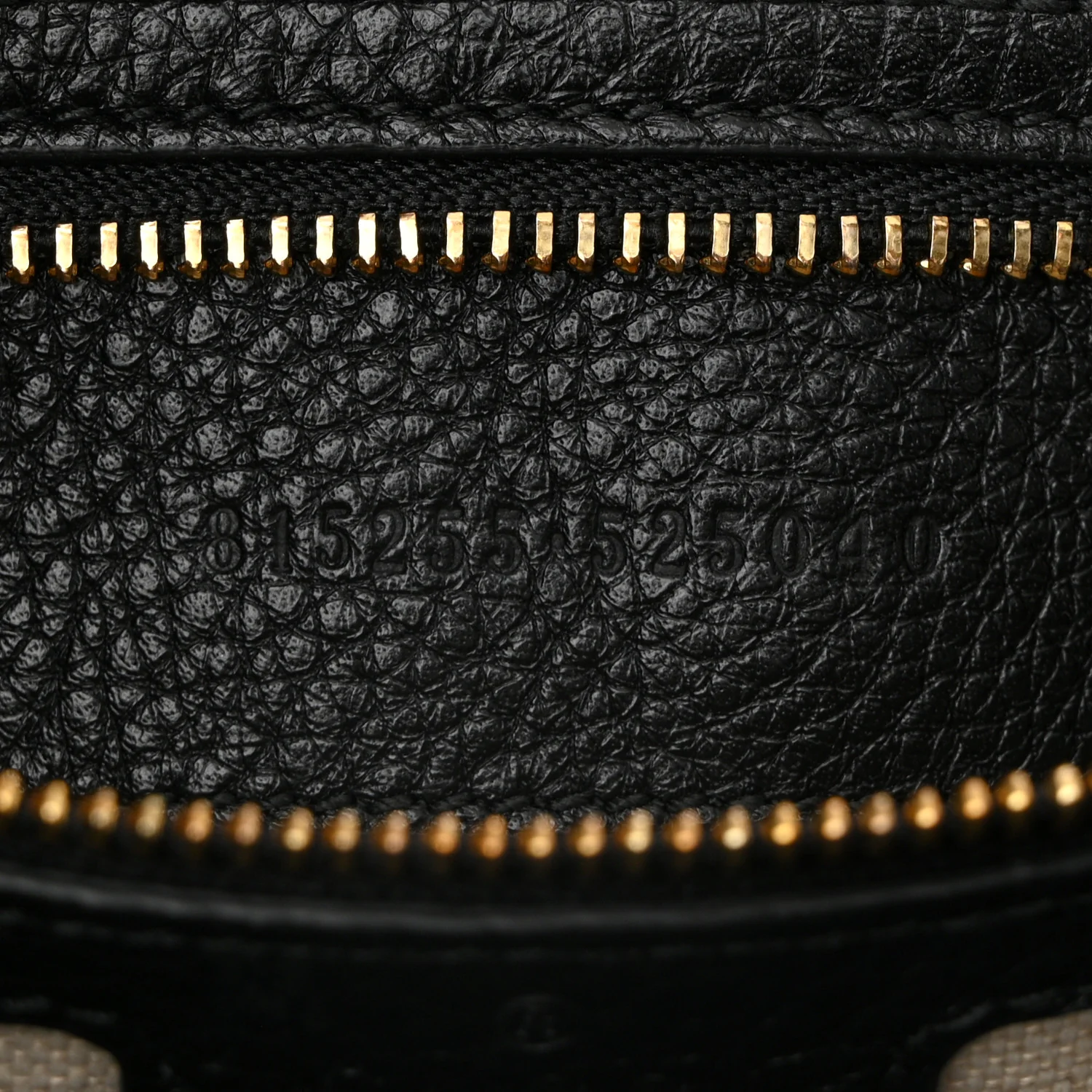 Calfskin GG Emblem Small Top Handle Bag Black
