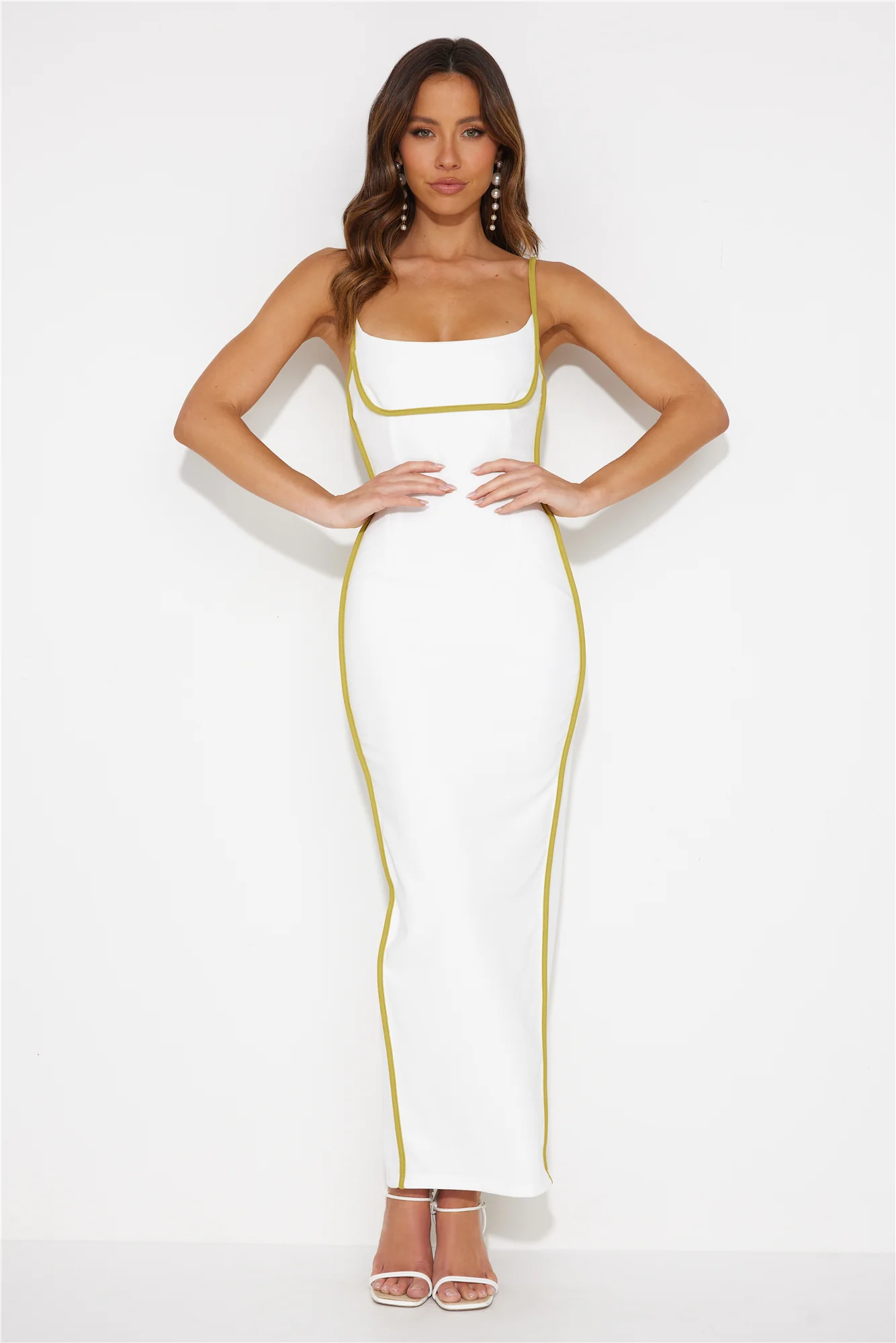 Back To Staples Maxi Dress White