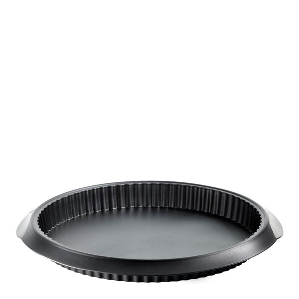 Quicheform i silikon 28 cm svart