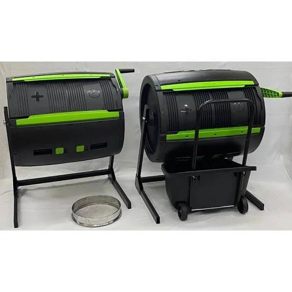 2 – Composteurs RSI Maze de 246 litres (65 gallons) avec 1 chariot et 1 tamis – Plastique