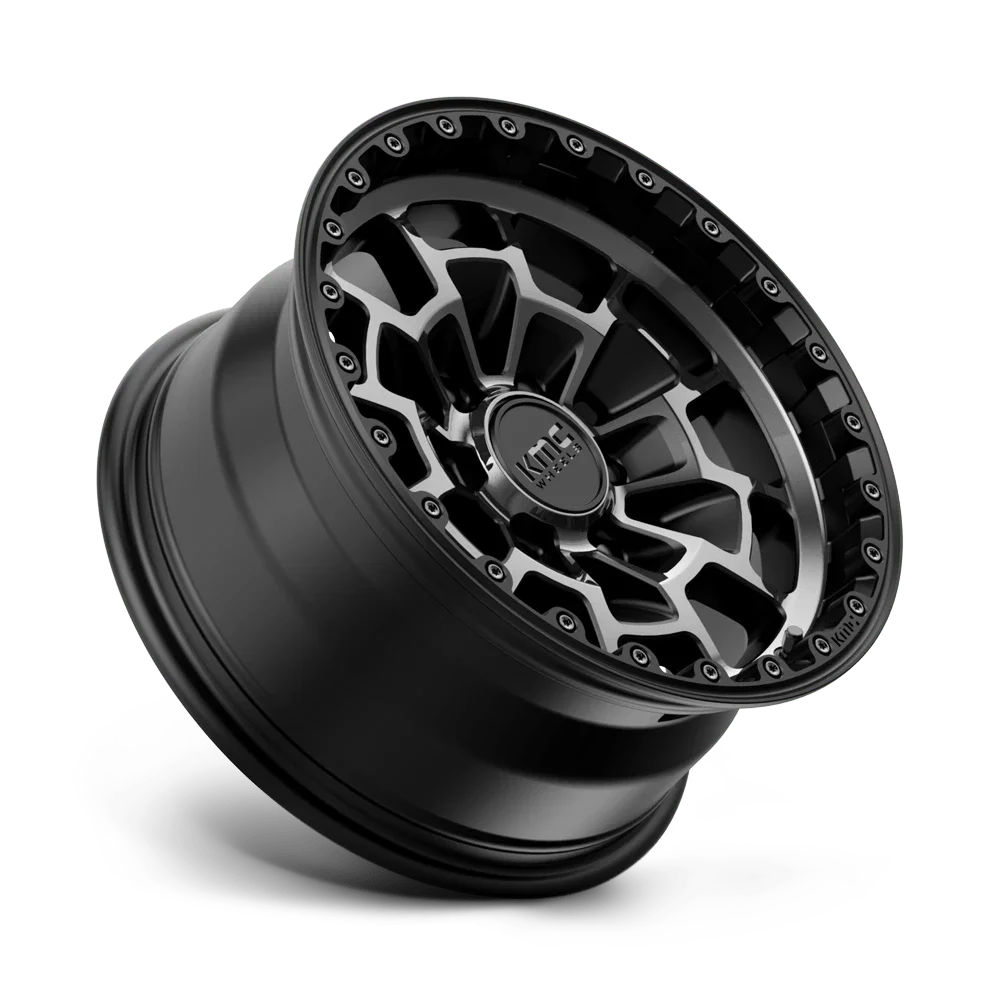 Km718 Summit 16X8 6X139.7 False 106.1Cb Satin Black With Gray Tint Wheel - Image 2