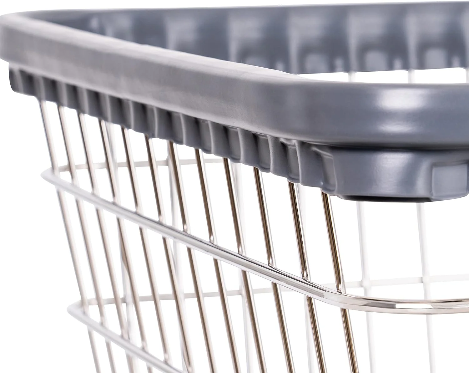 Chariot à linge robuste en fil métallique 2025 avec double tringle