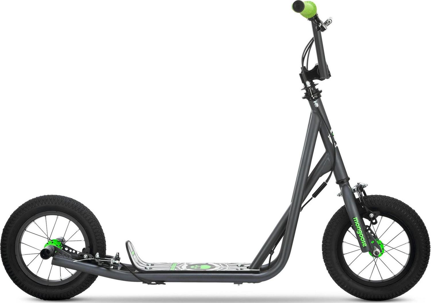 Expo Scooter. 12-inch wheels. ages 6 and up. grey