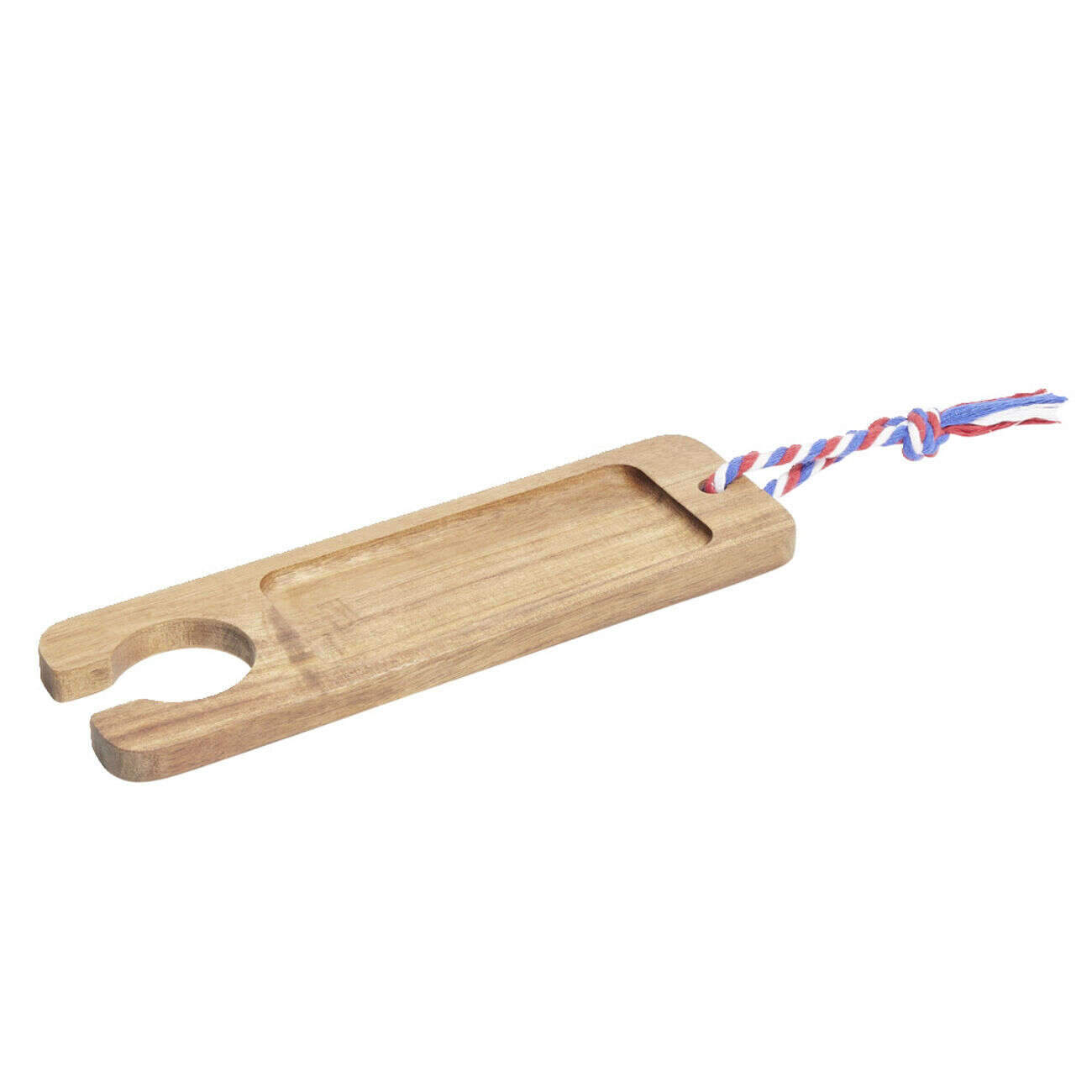Planche à tapas en bois d'acacia avec porte-verre 8x25cm