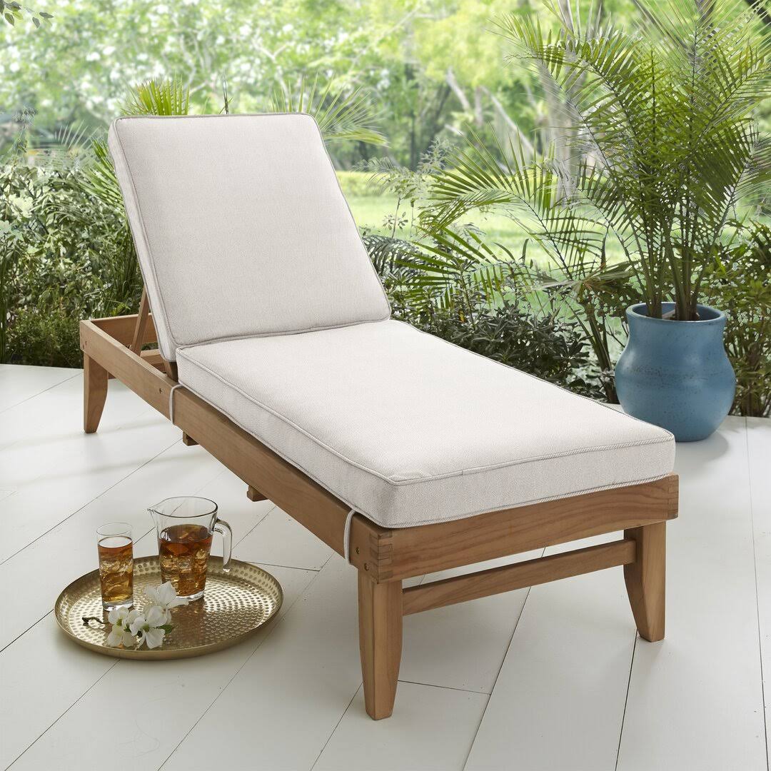 Outdoor Chaise Lounge Cushion Size: 21