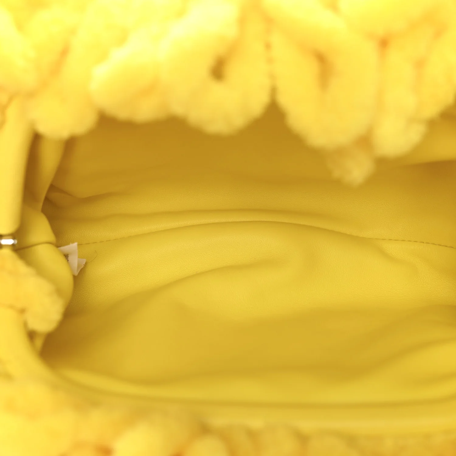 Chenille The Mini Pouch Lemon