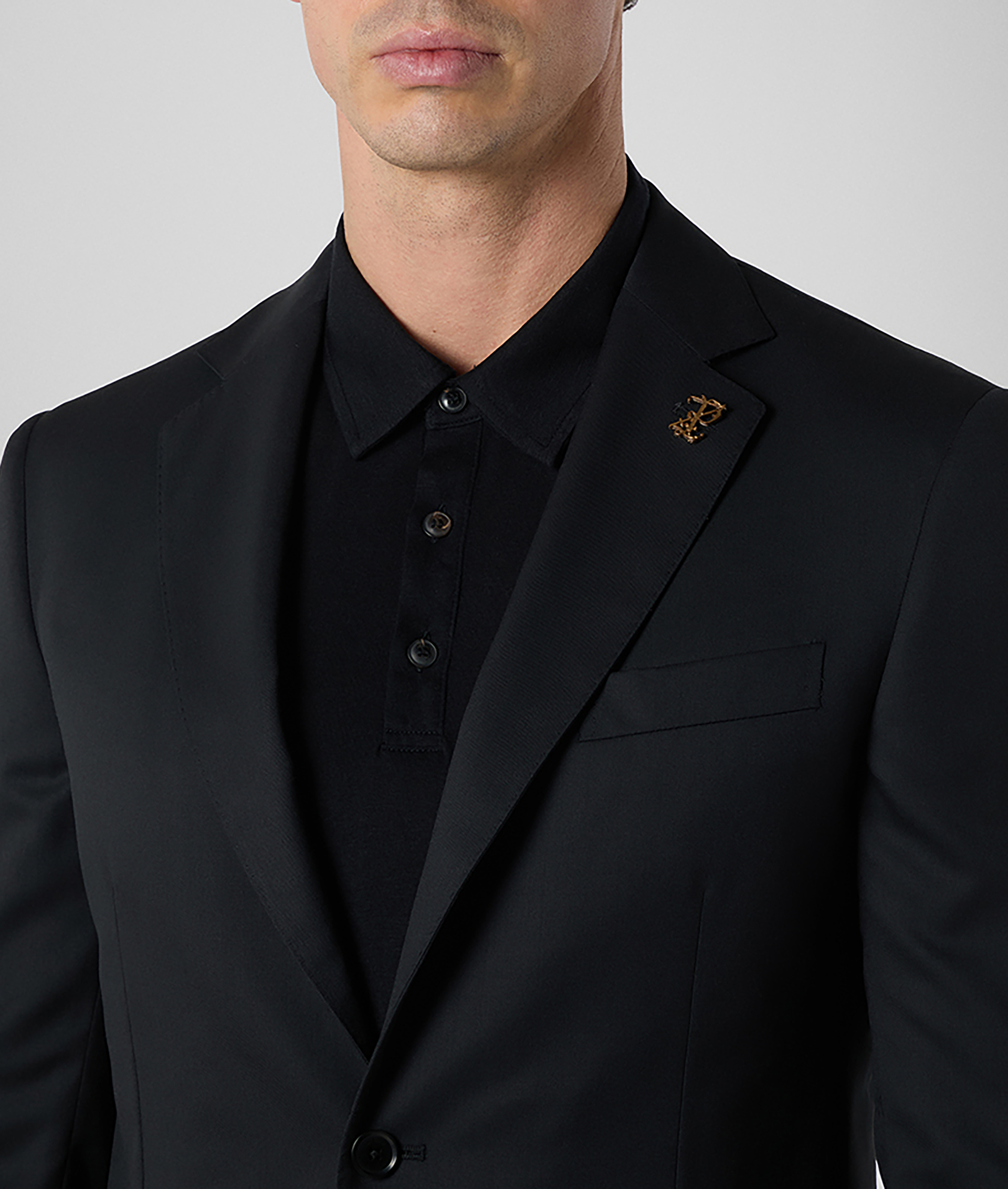 VICENZA SUIT IN PURE WOOL BLACK