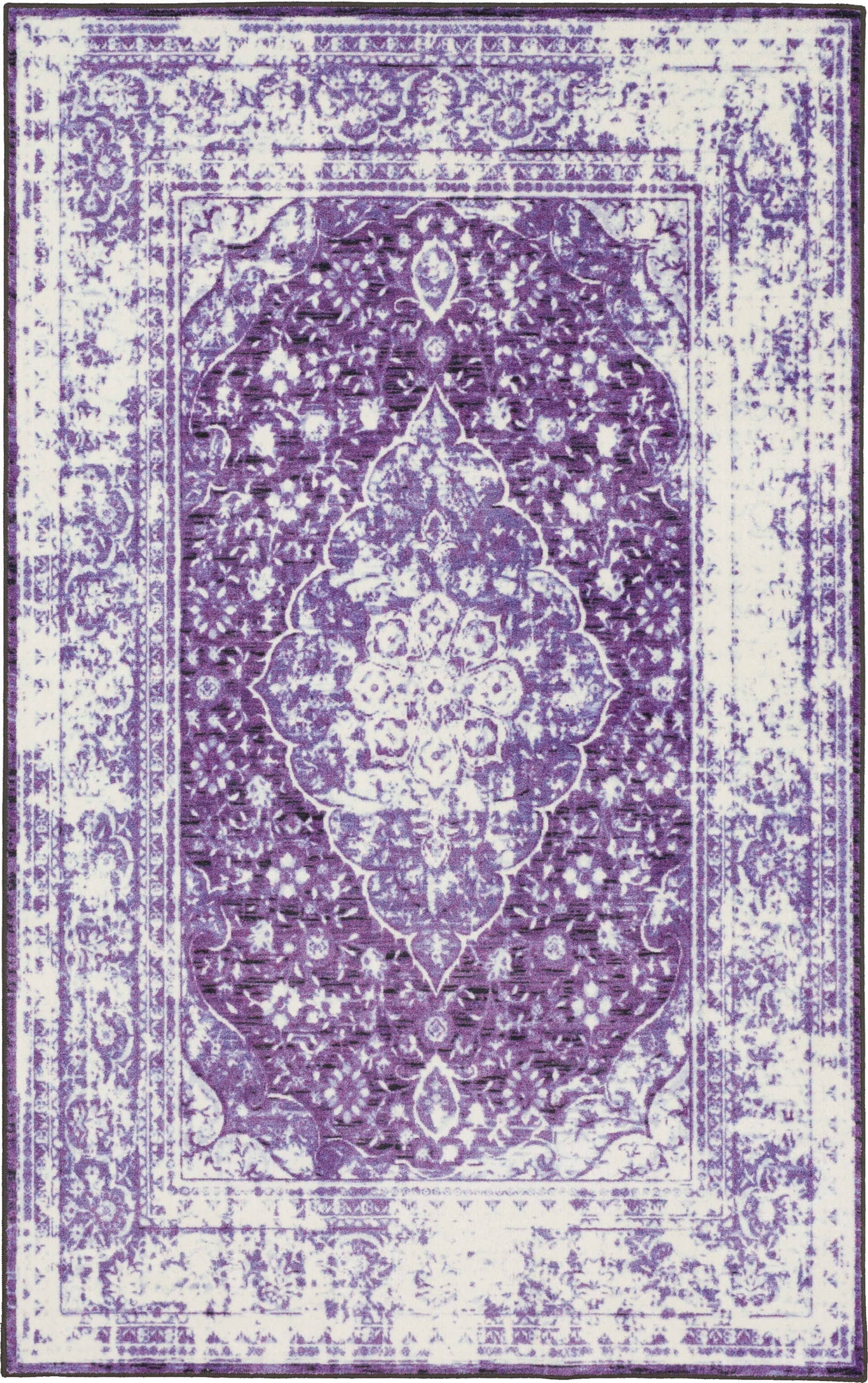 Mohawk Home Caspar Area Rug Purple / 2 ft x 3 ft