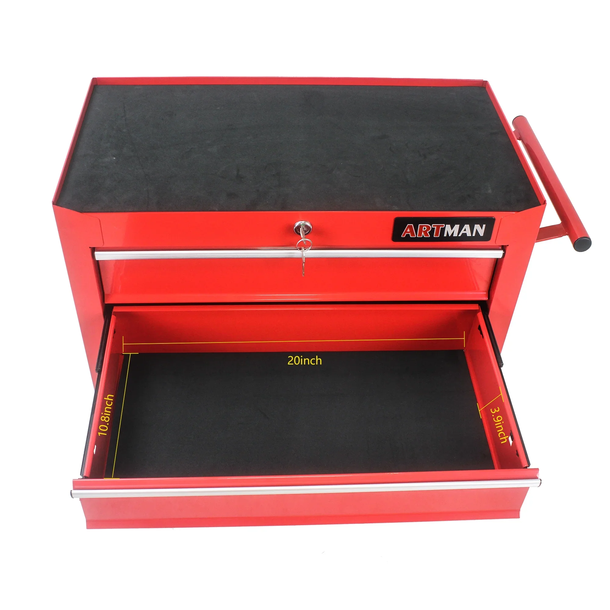 5 Drawer Rolling Tool Chest, Steel Tool Storage Cabinet for Garage Storage with 4 Wheels and Locker
