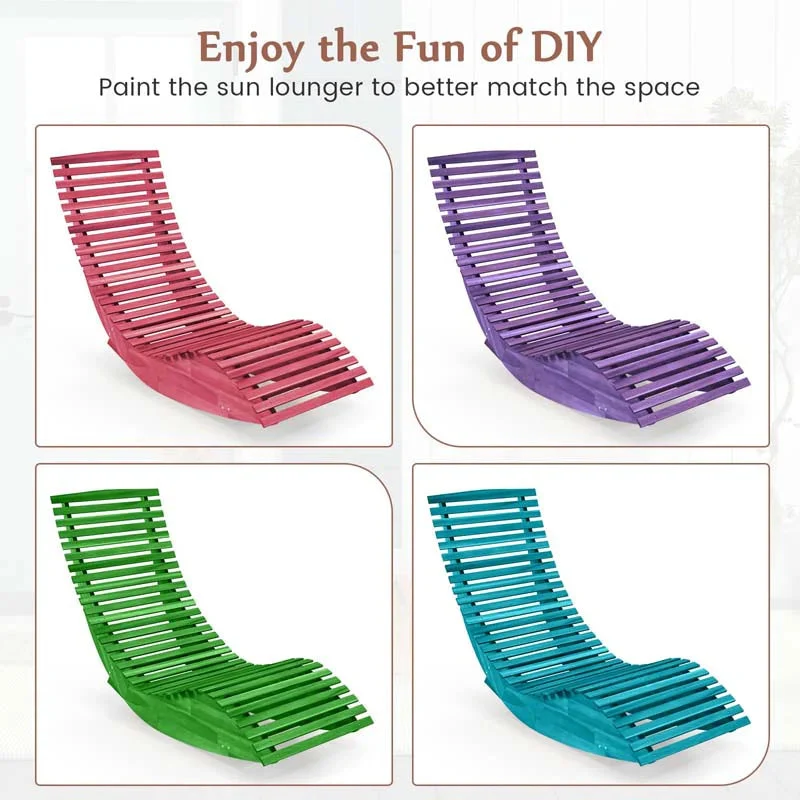 Acacia Wood Outdoor Patio Rocking Chair With Widened Slatted Seat Amp High Back Porch Rocker Sun Lounger For Backyard Garden - Comfortable And Ergonomic Design