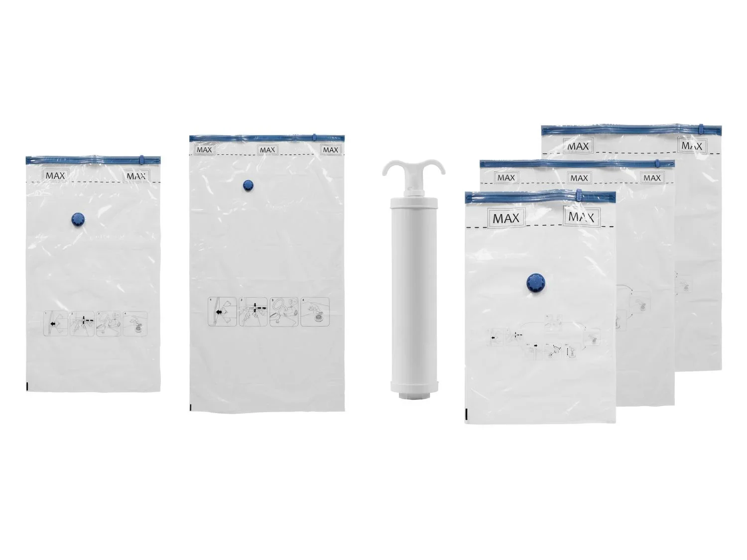 W5 Set de 10 housses de rangement sous vide