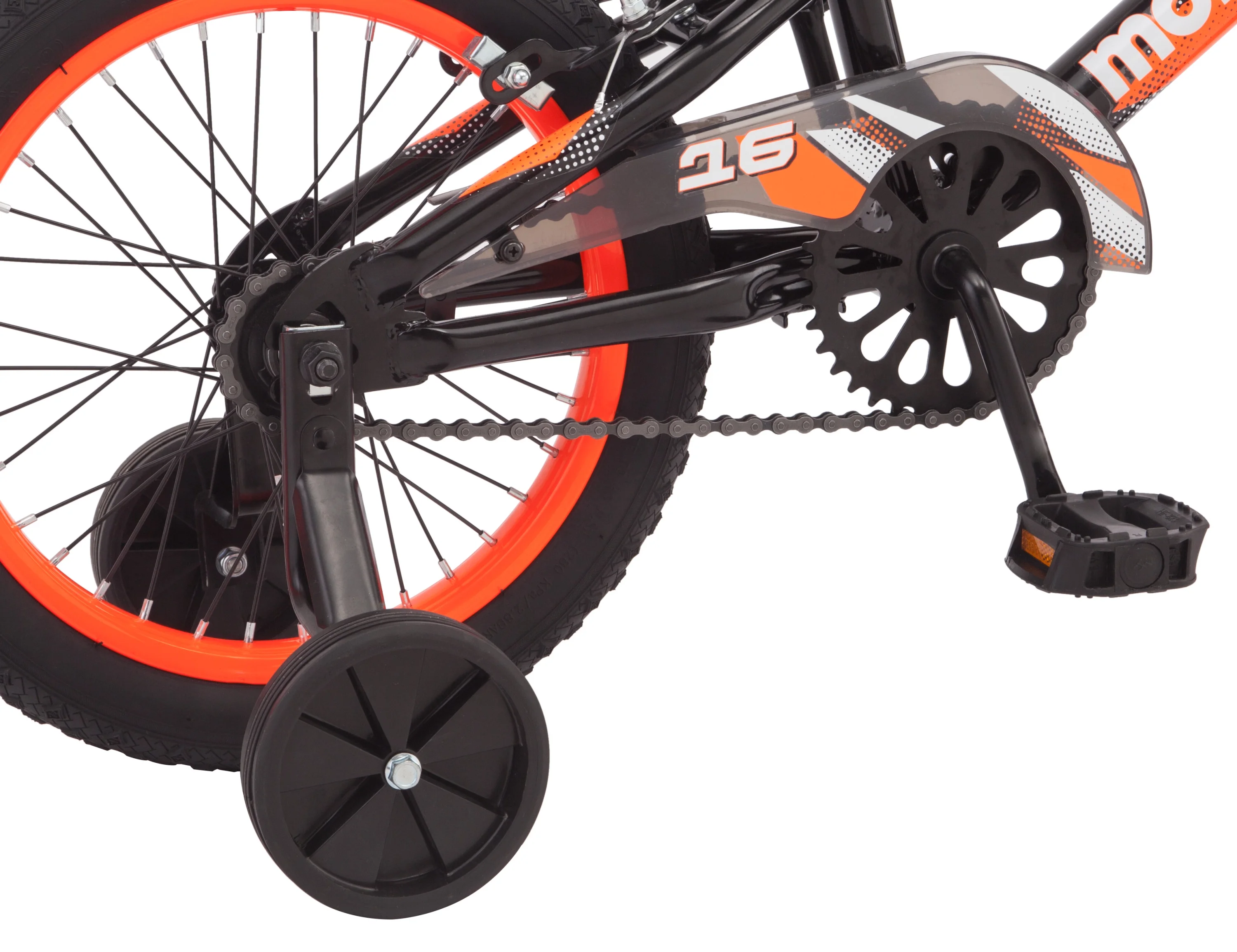 16" Mutant Kid's BMX Bike, Ages 3 5, Black Orange Image 7