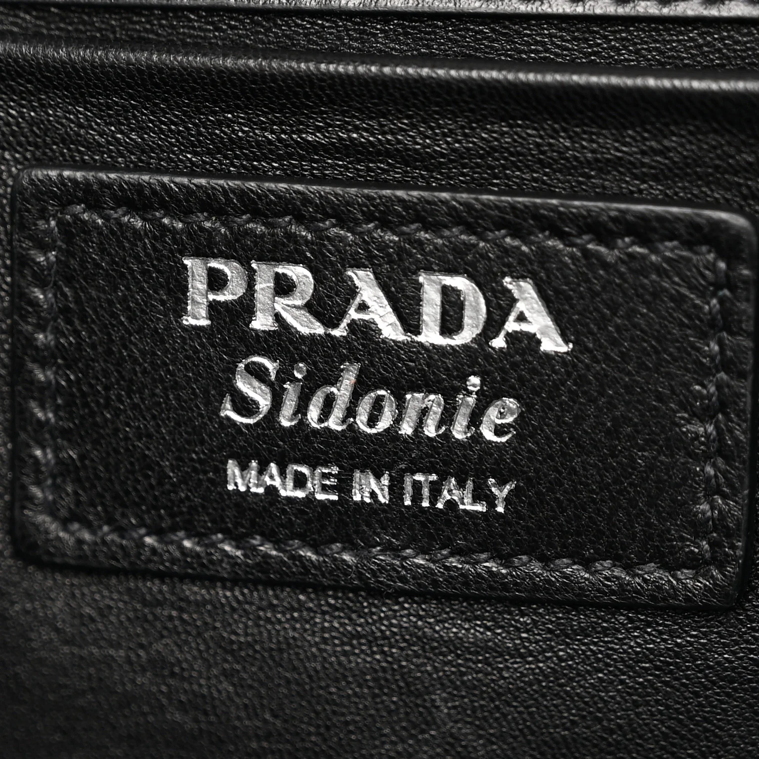 City Calfskin Saffiano Sidonie Shoulder Bag Black